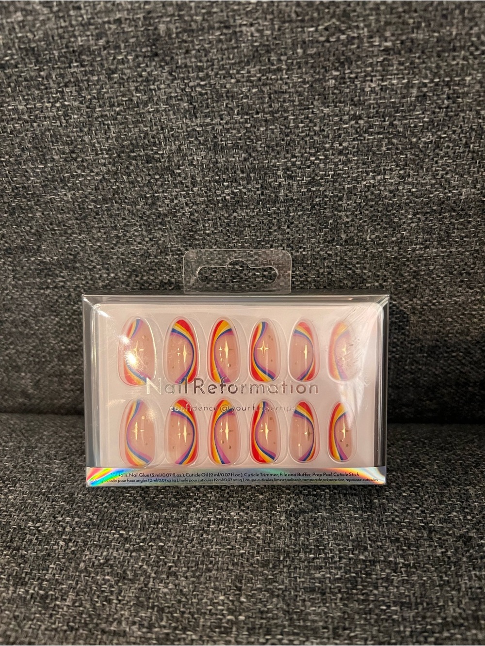 NWOT Nail Reformation Medium Almond Press on Nails - Pride Nails